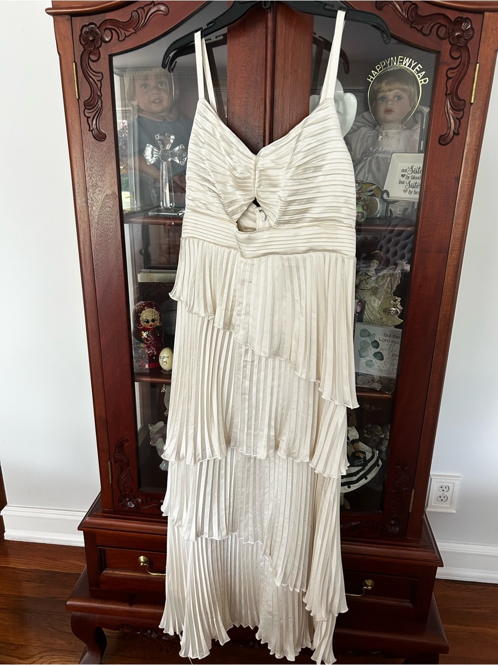 Abercrombie & Fitch New!!! Giselle Pleated Tiered Maxi large - Picture 4 of 9